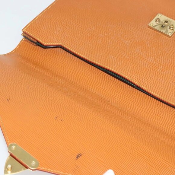 LOUIS VUITTON Epi Serviette Conseiller Briefcase Brown M54423 LV Auth 141893 - Picture 10 of 16